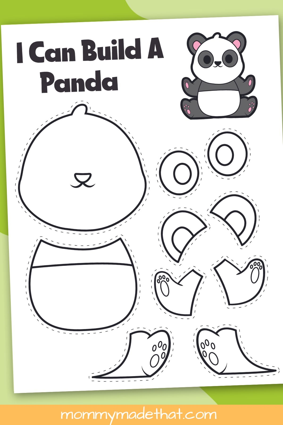 Printable Panda Craft Template Grab The Cutie For Free 