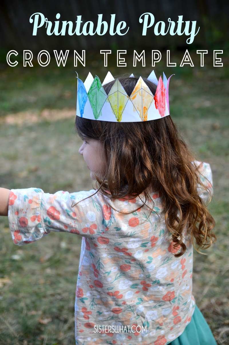 free printable crown craft template