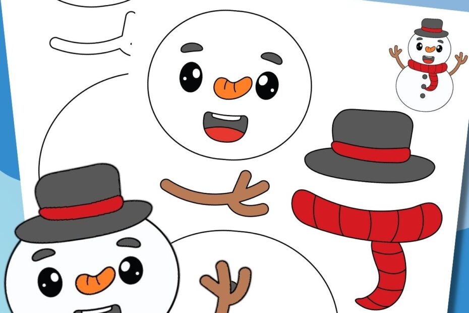 Printable Snowman Craft With Free Template