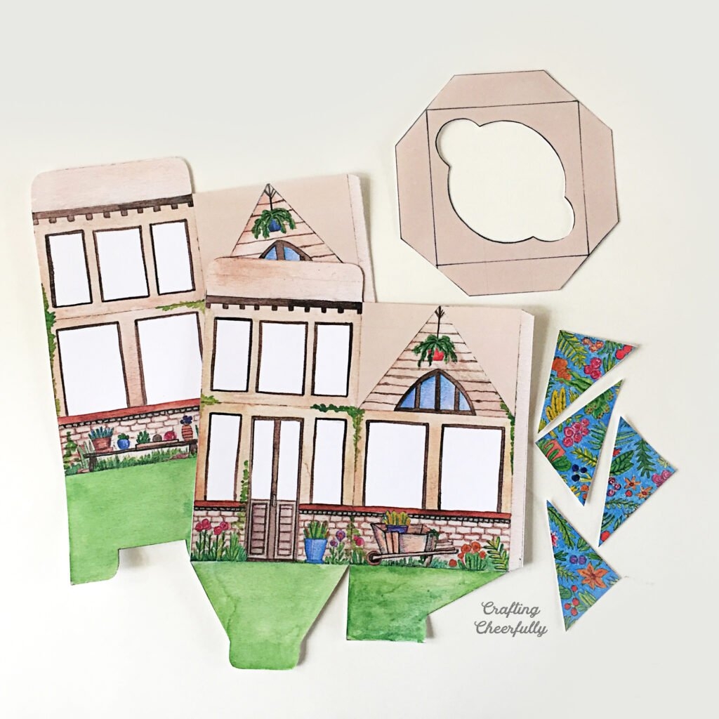 Printable Springtime Greenhouse Gift Box Crafting Cheerfully