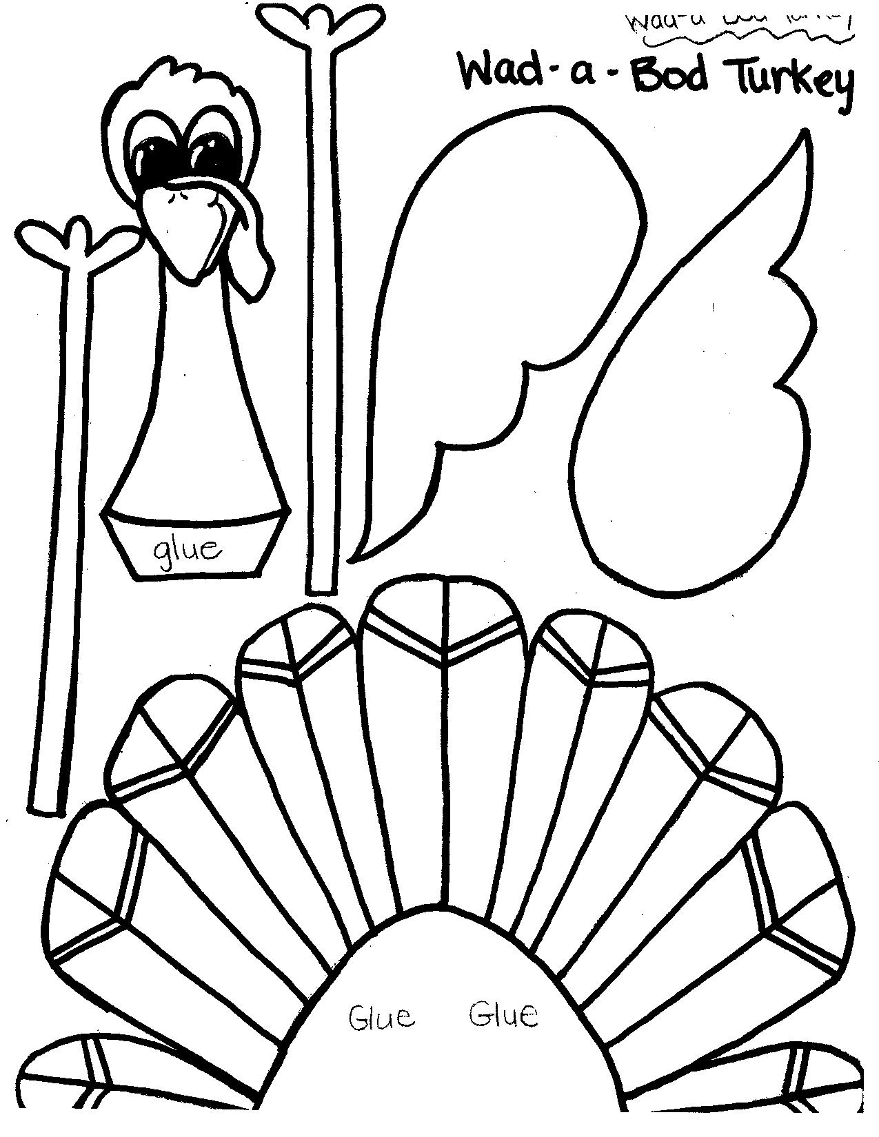 thanksgiving crafts printable template