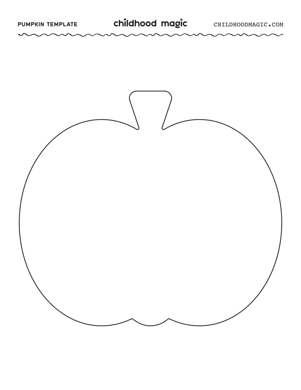 free printable pumpkin craft template