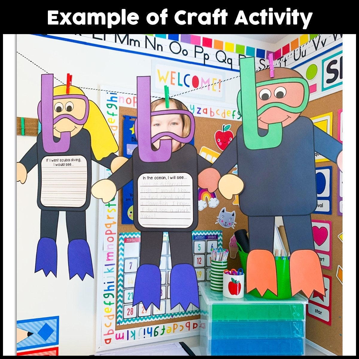 Scuba Diver Craft Patterns End Of The Year Summer Writing 