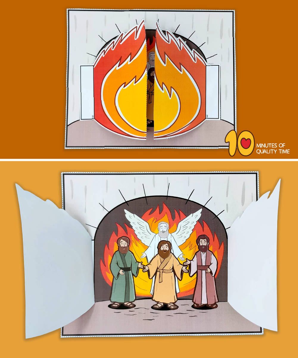 Shadrach Meshach And Abednego In The Fiery Furnace Craft 10 