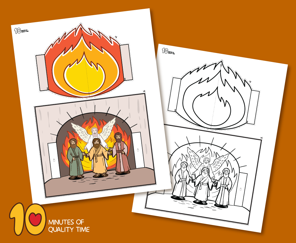 Shadrach Meshach And Abednego In The Fiery Furnace Craft 10 