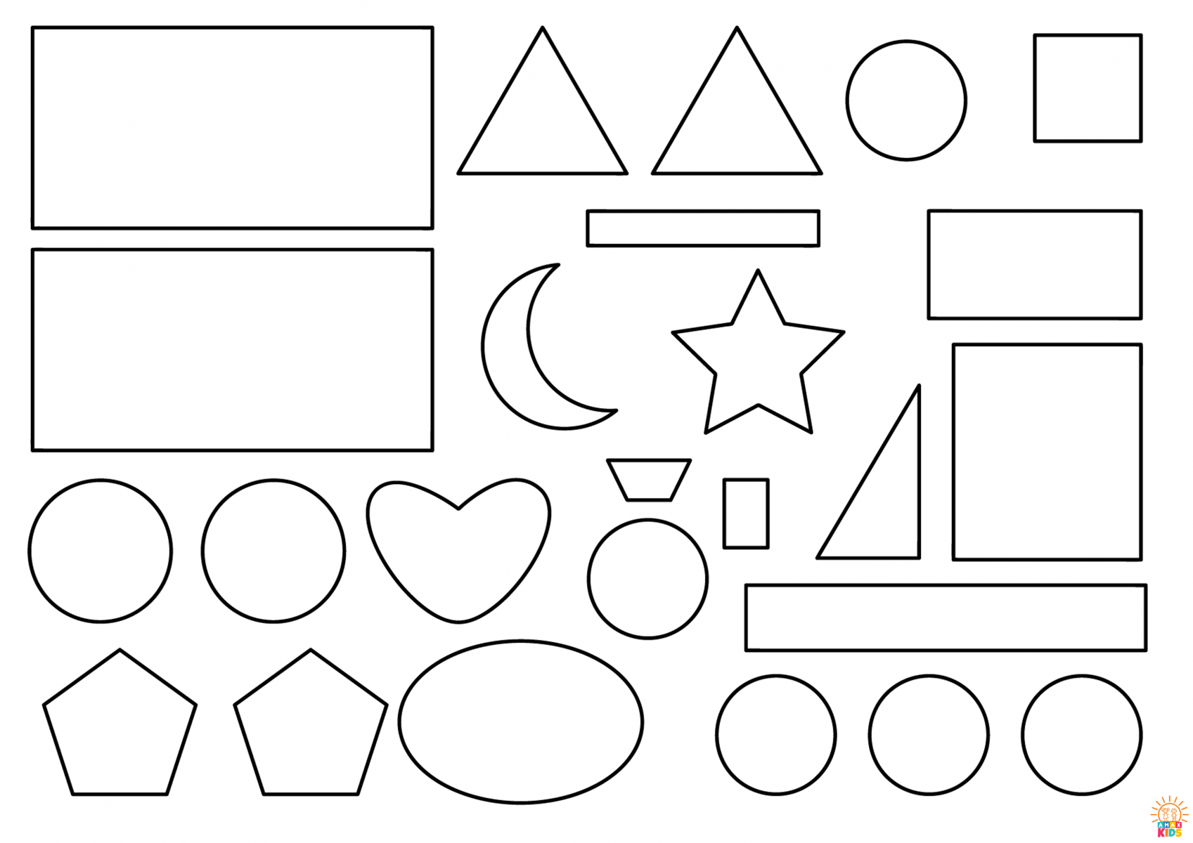 Shape Train Craft For Kids Amax Kids