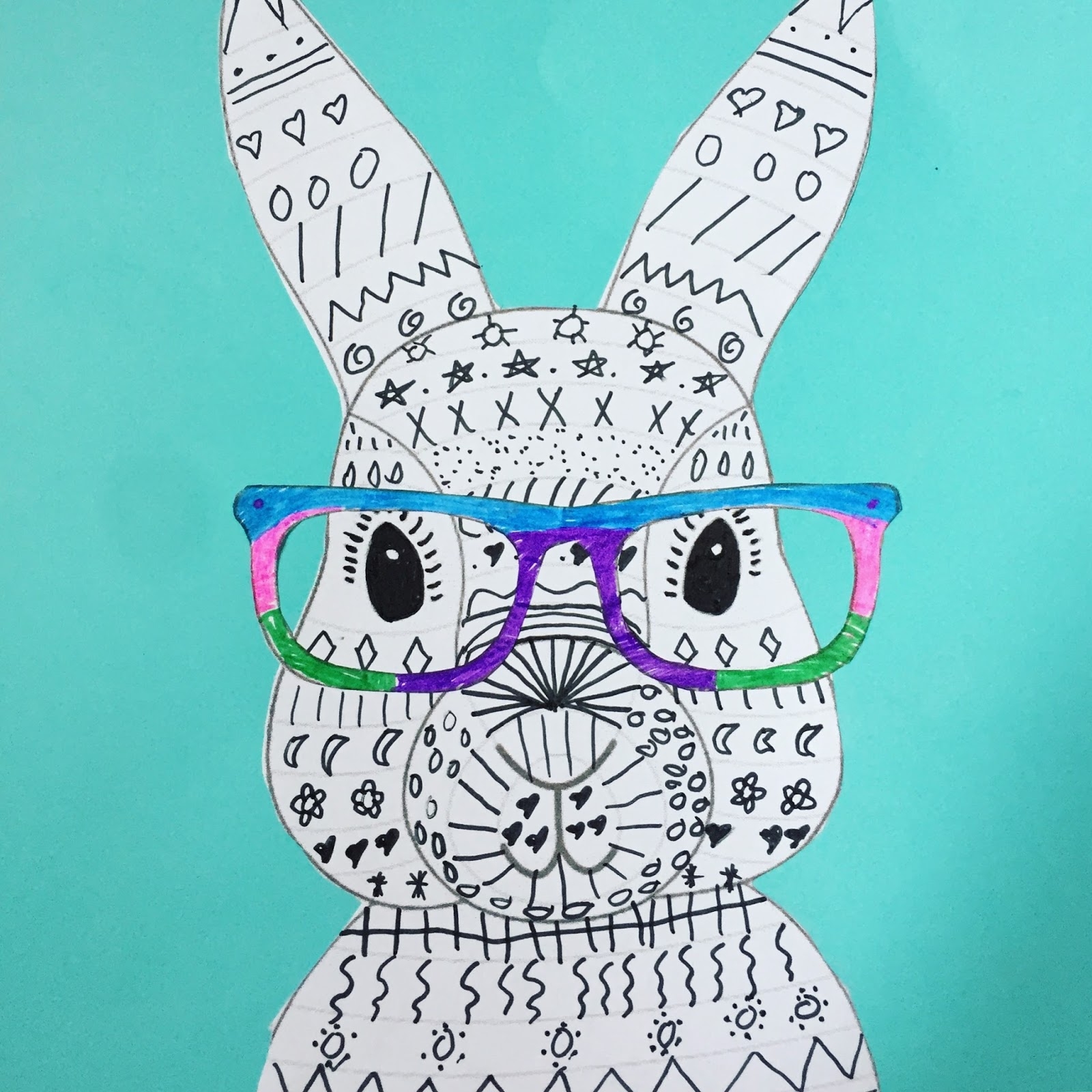 Silly Easter Bunny Craft With Glasses Gettin Crafty With Natalie