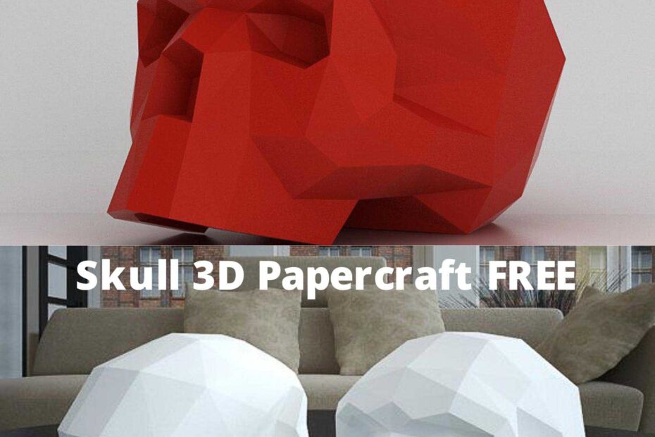 Skull 3D Papercraft Free Free Download