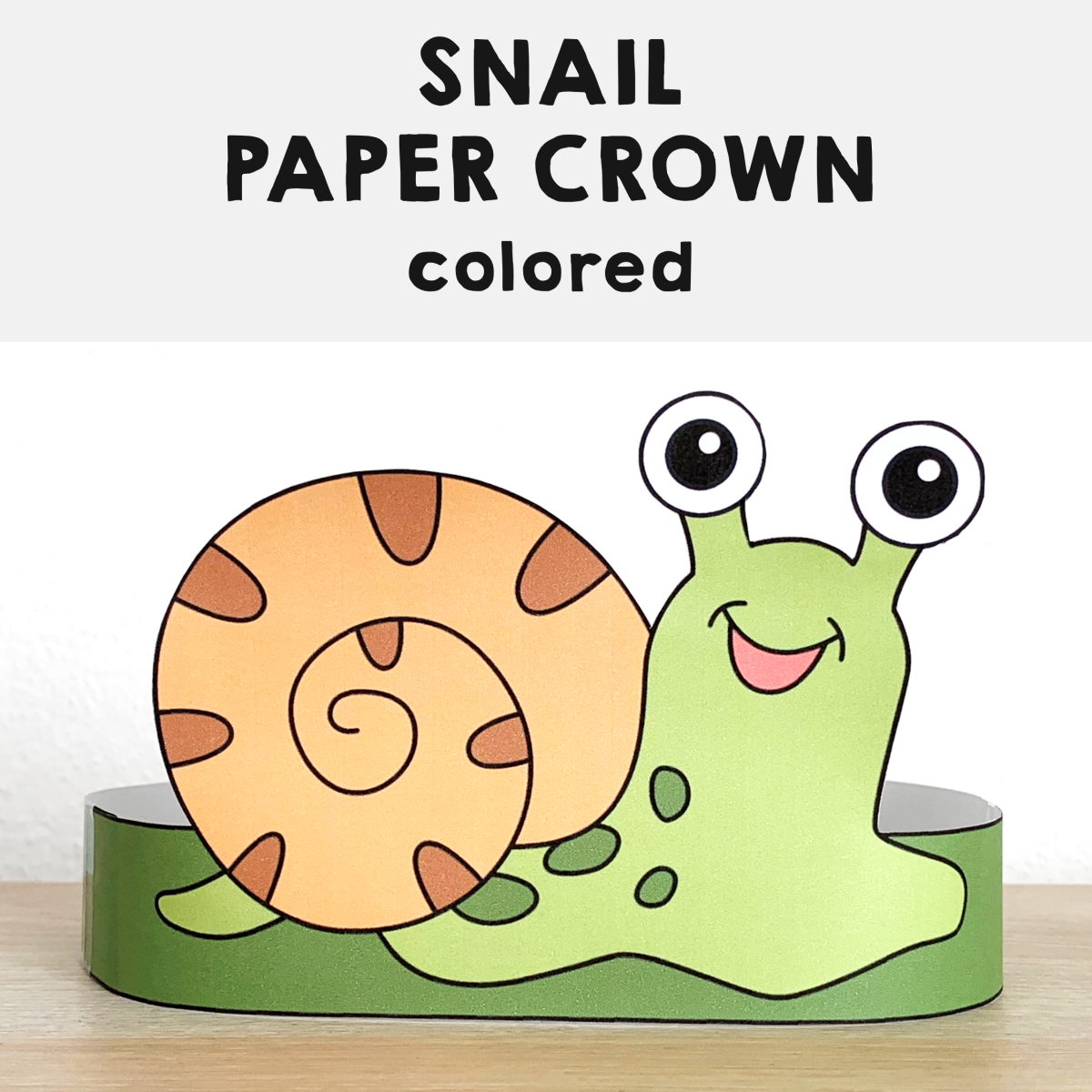 printable snail craft template