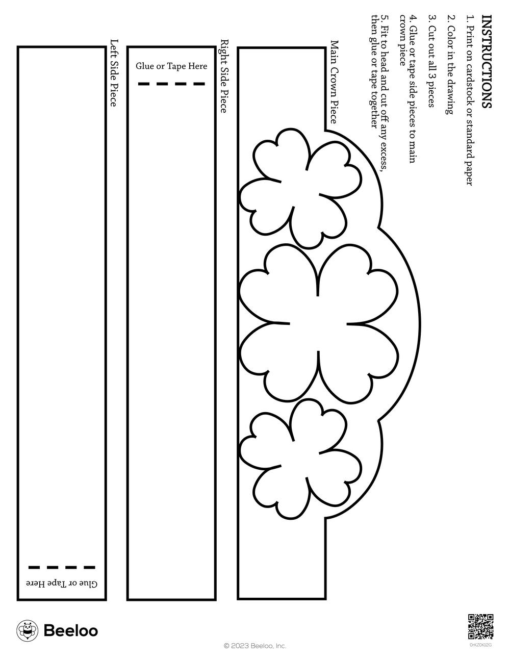 printable craft templates for st patrick's day