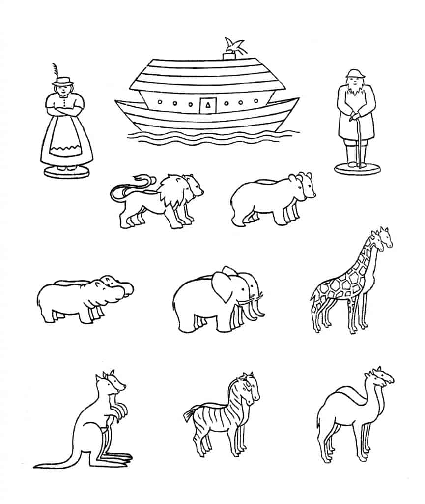 template printable noah's ark paper plate craft