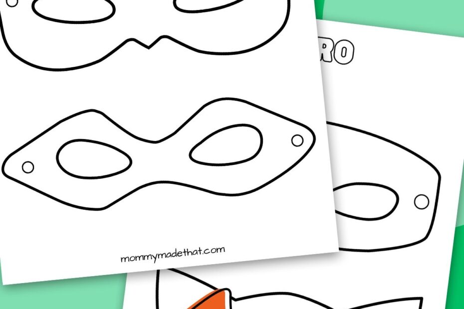 Superhero Mask Templates Lots Of Free Printables