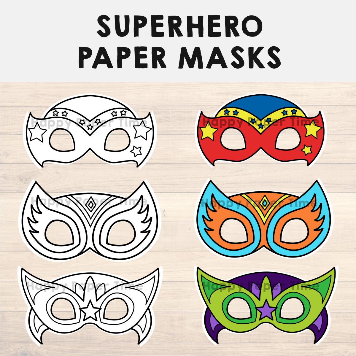 template superhero craft printables