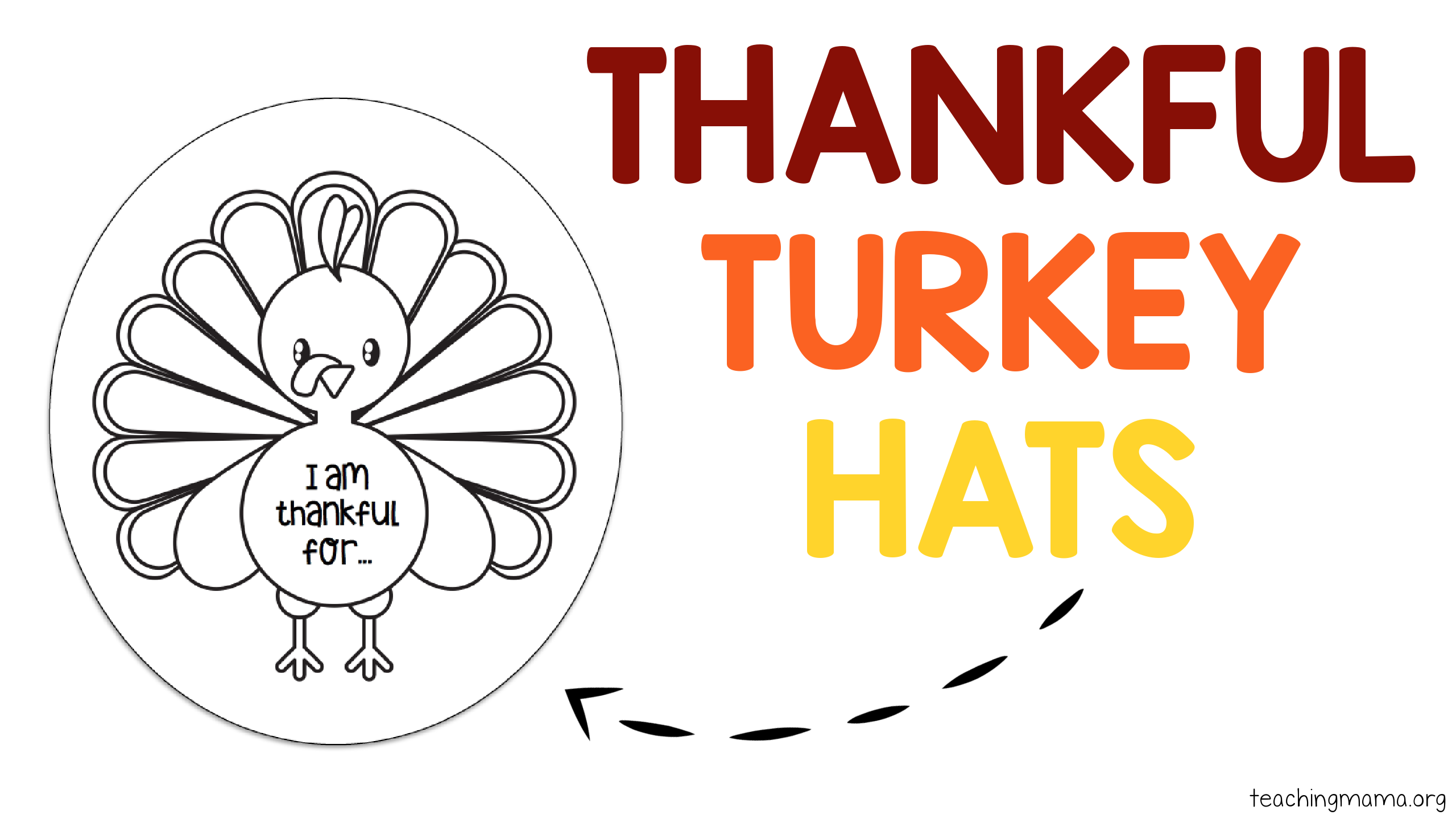 free printable turkey hat craft template