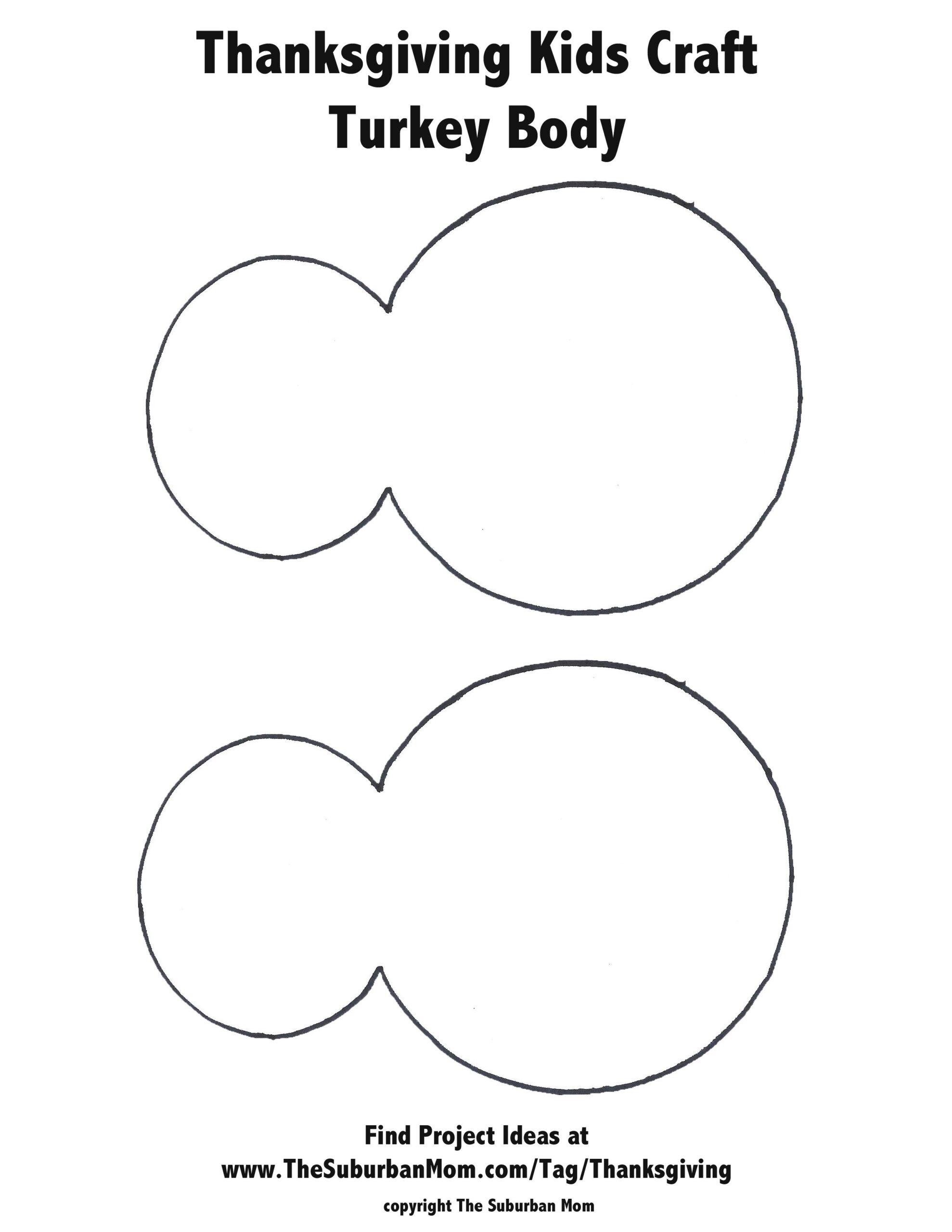 turkey craft printable template
