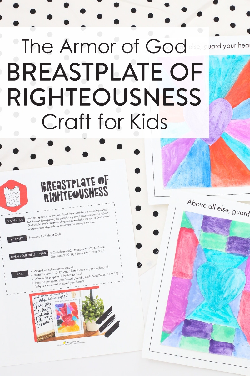 The Armor Of God Breastplate Of Righteousness Craft For Kids The 