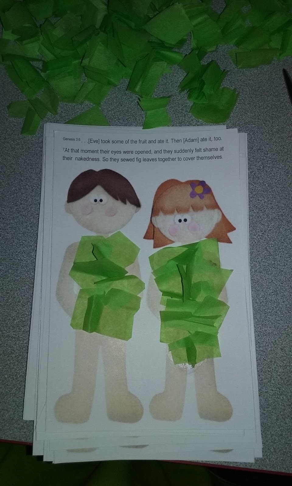 The Confident Journal Sunday School Craft Adam And Eve With Fig Leaves