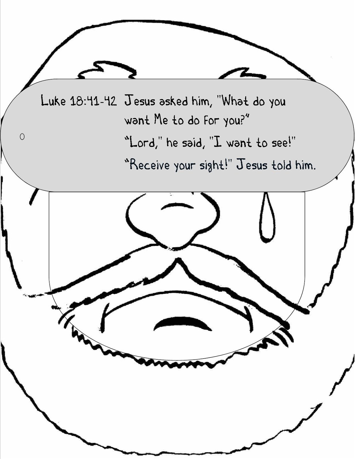 The Confident Journal Sunday School Craft Jesus Heals The Blind Man Mask
