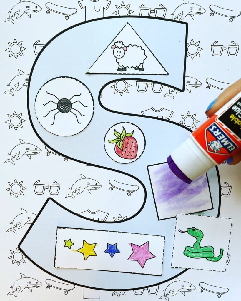 The Letter S Craft For Preschool with Free Printable Templates The Hollydog Blog
