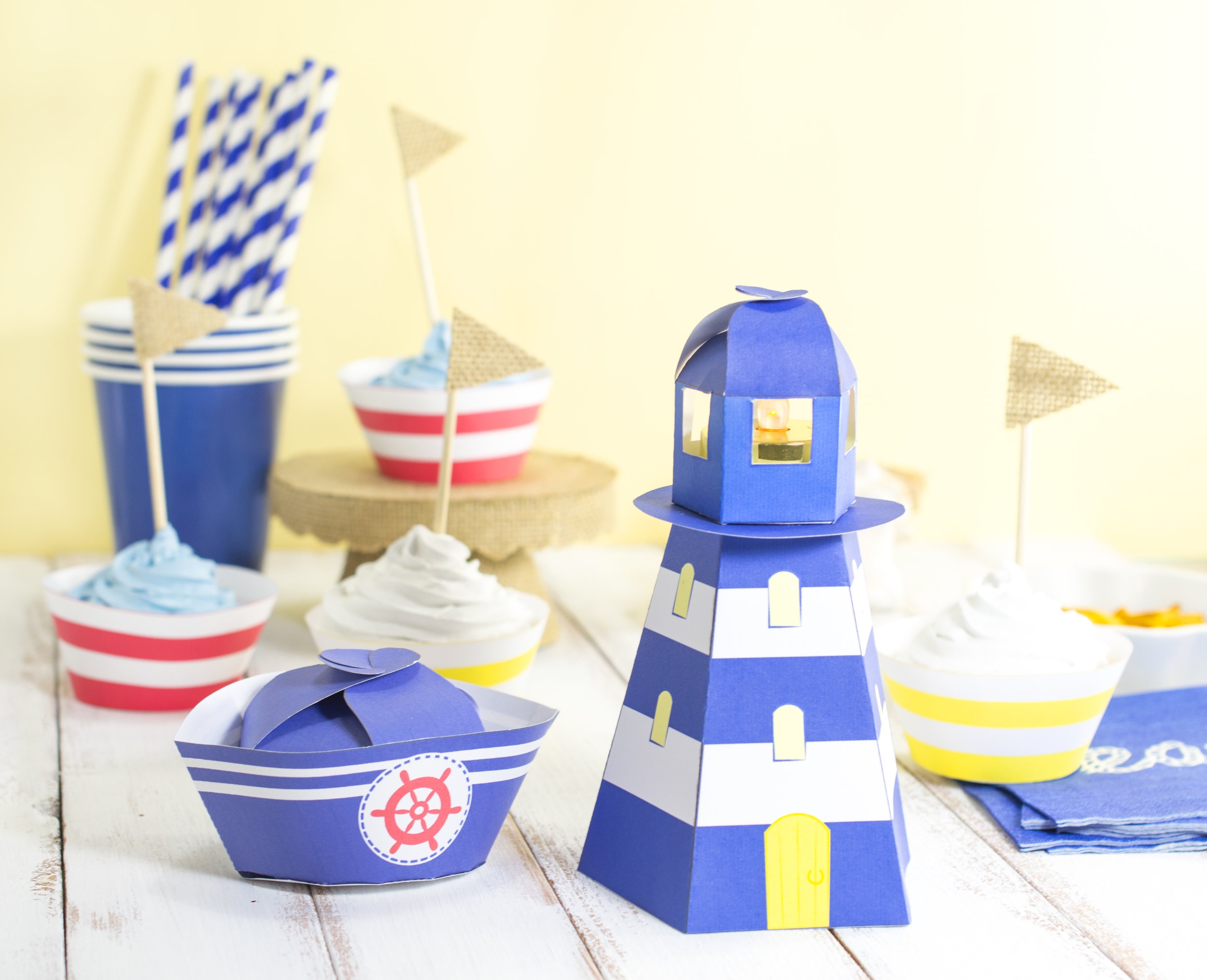 This Little Light Of Mine DIY Printable Lighthouse Tealight Holder Little Luxuries Loft