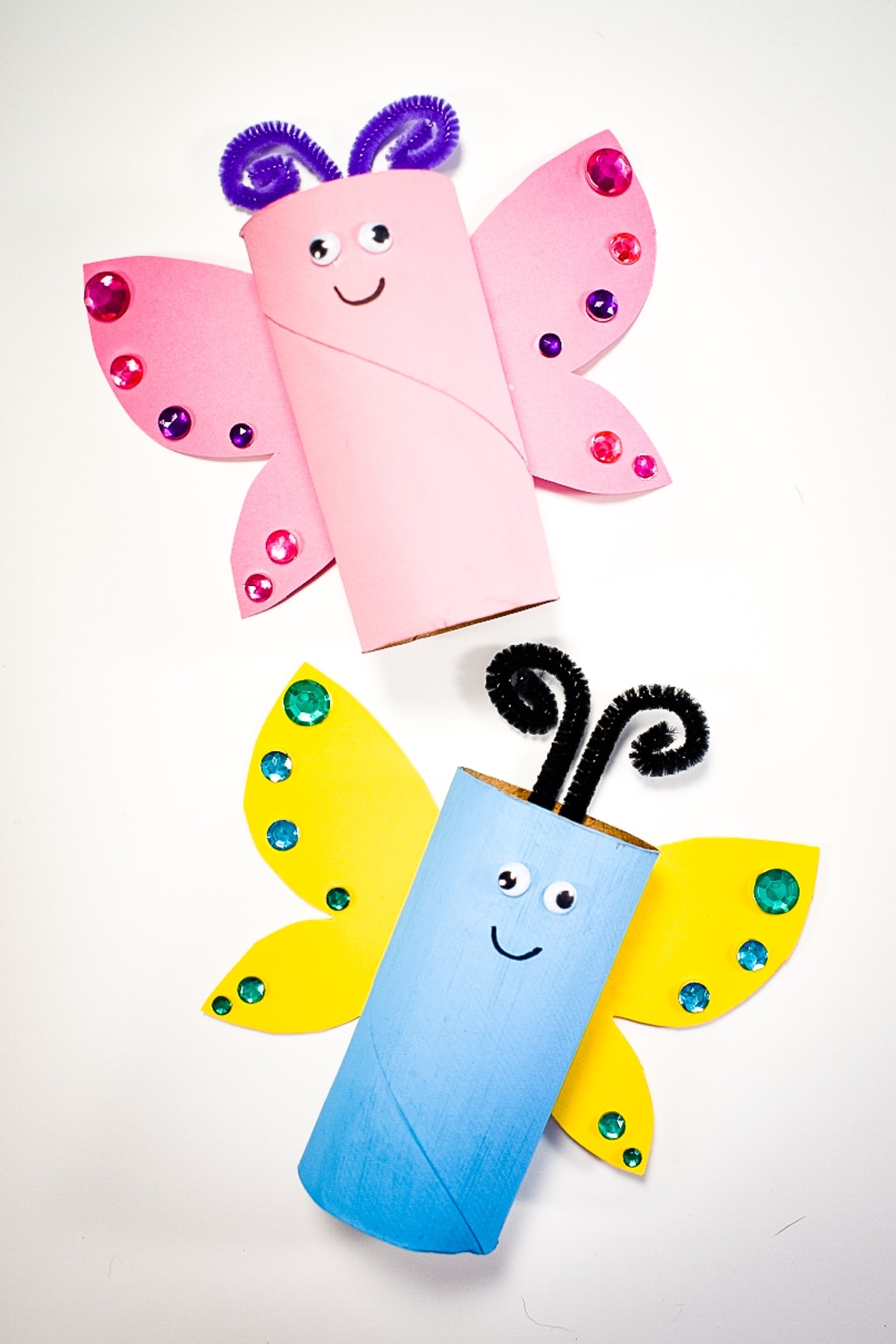 printable butterfly toilet paper roll craft template