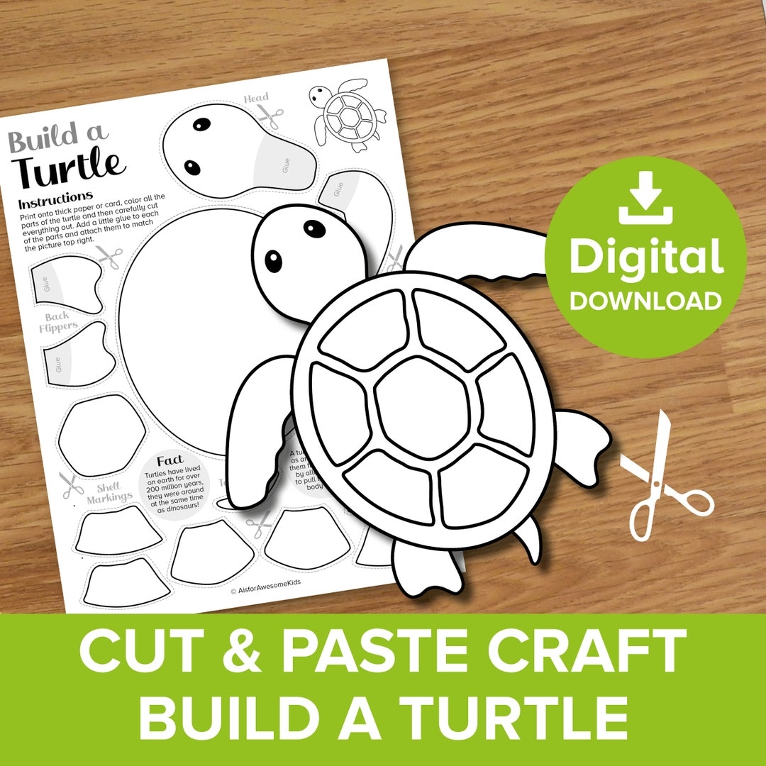 free printable turtle craft template