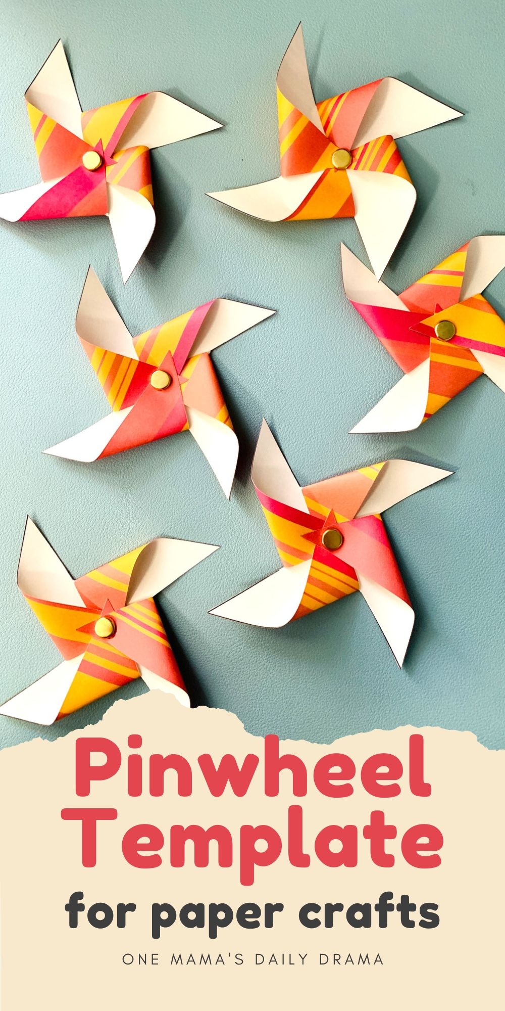 Use This Pinwheel Template For Classic And Mini Crafting