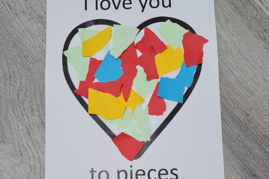 Valentine s Day I Love You To Pieces free Template My Bored Toddler
