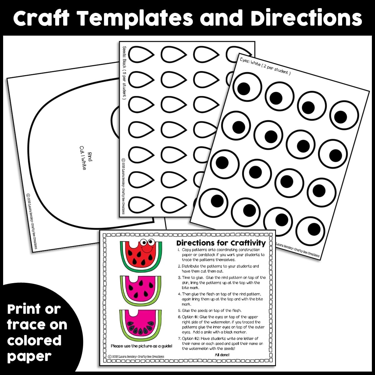 Watermelon Craft Activity Crafty Bee Creations