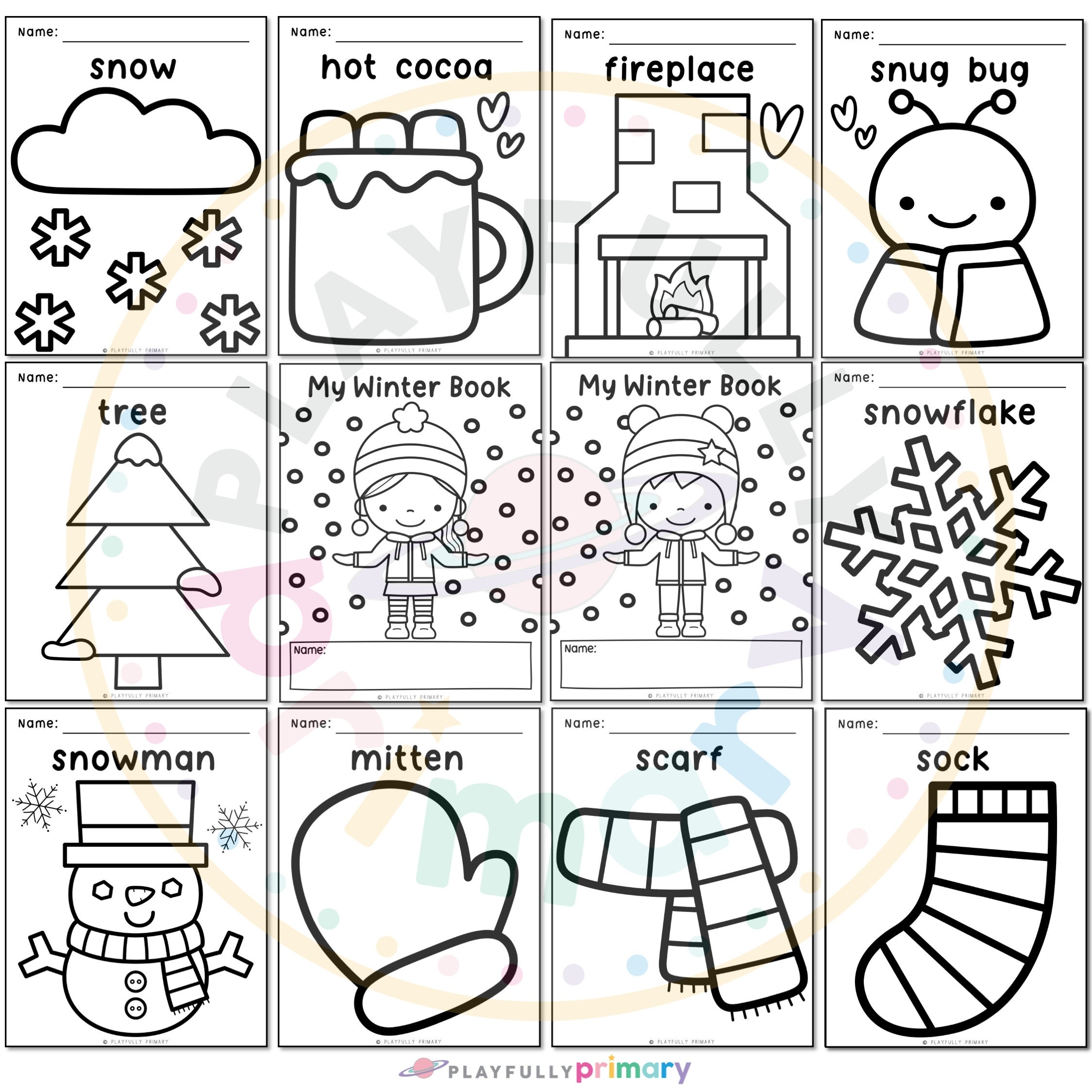 free printable winter craft templates