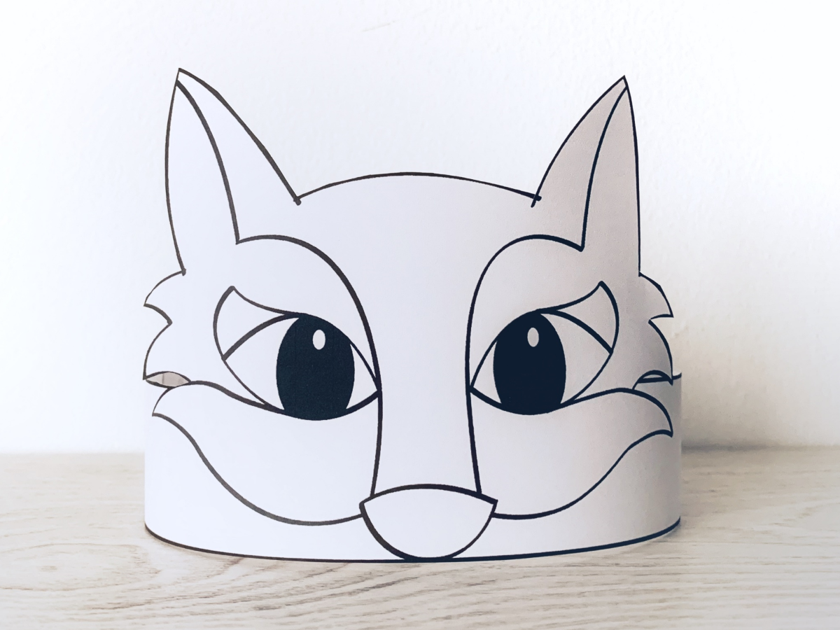 Wolf Paper Crown Printable Coloring Craft Made By Teachers