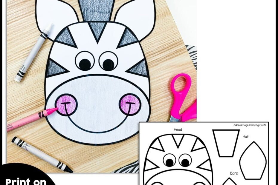 Zebra Craft Activity Crafty Bee Creations Worksheets Library