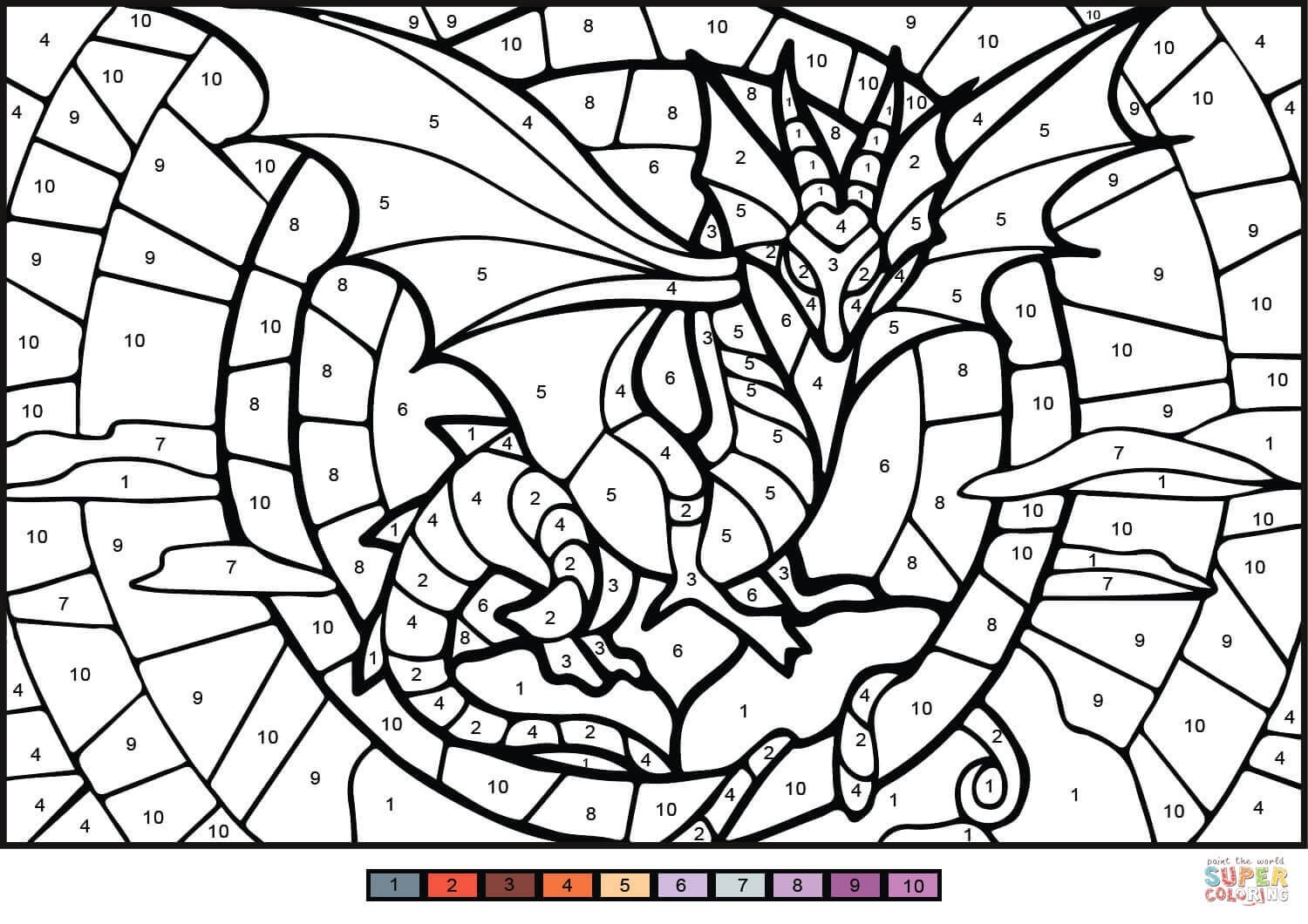 11 Printable Color By Numbers Pages Stephens Place Worksheets Library