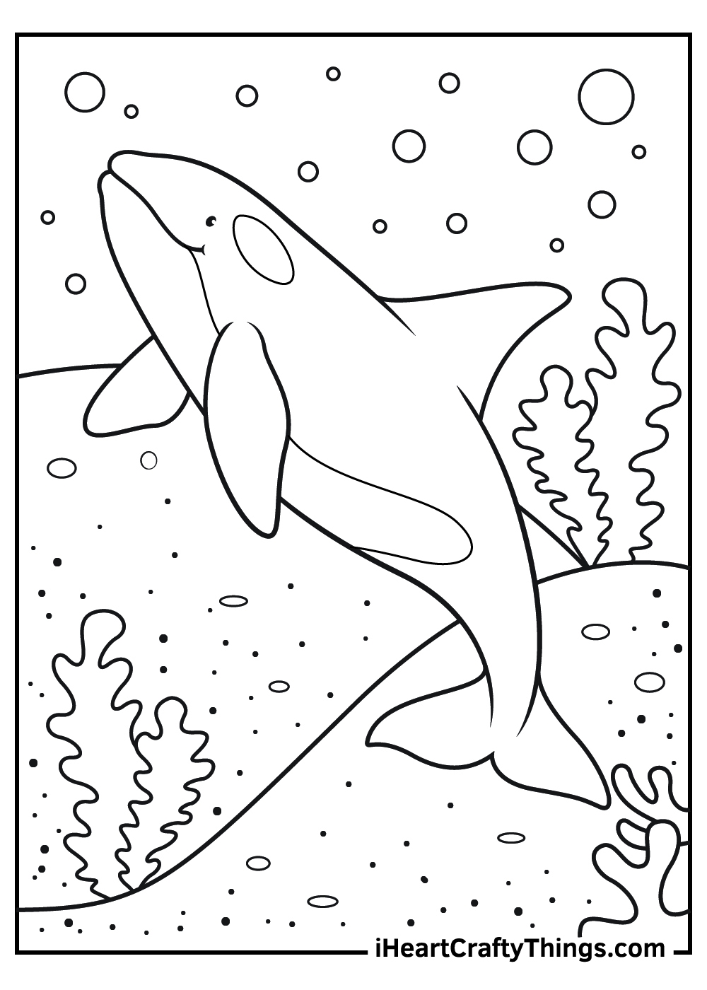 coloring sheet whale