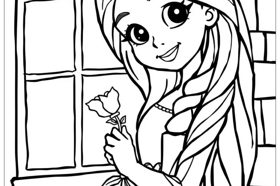 17 Rapunzel Coloring Pages Free PDF U0026 PNG Printables