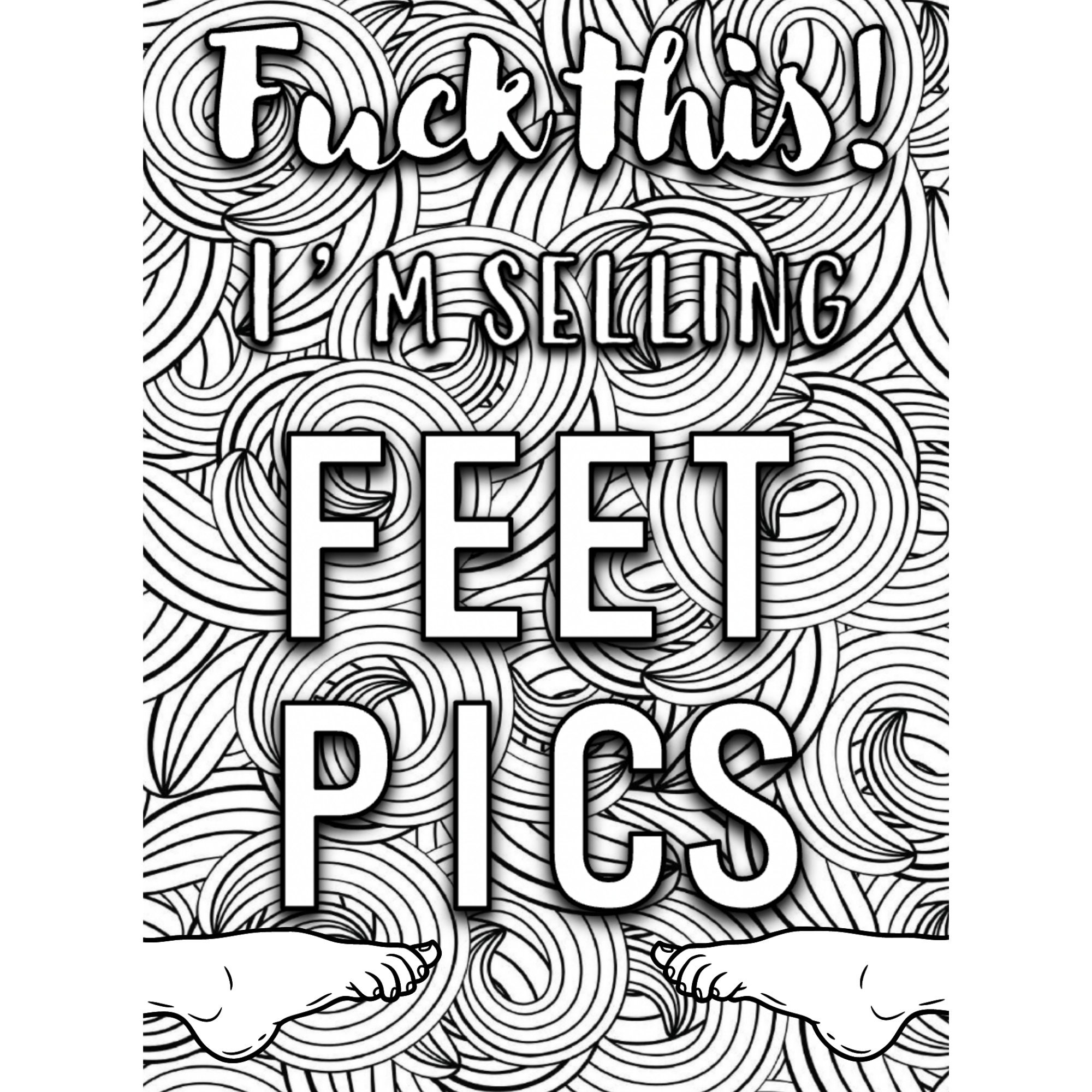 20 Coloring Pages PLUS BONUS SHEET Printable Adult Swear Words 