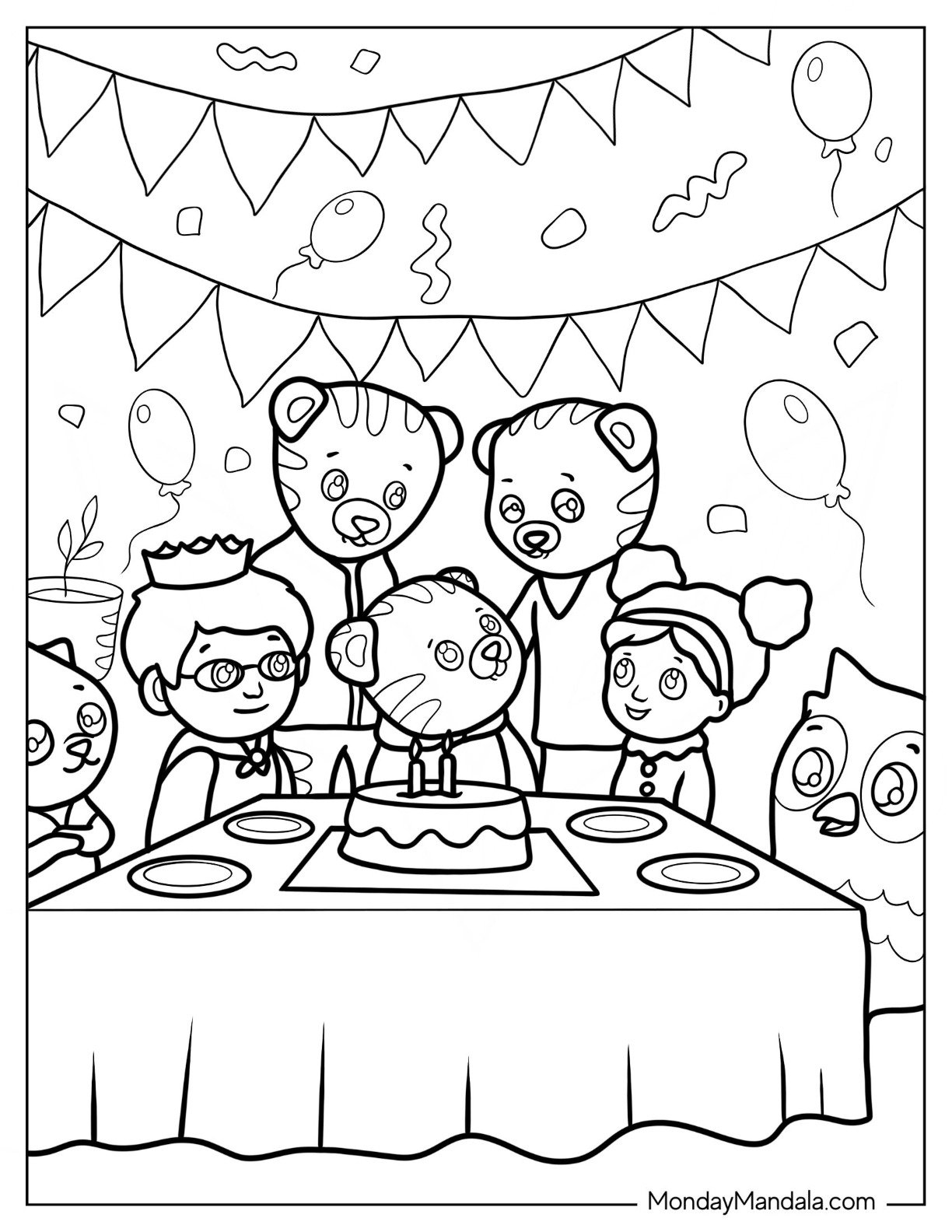 coloring pages daniel tiger