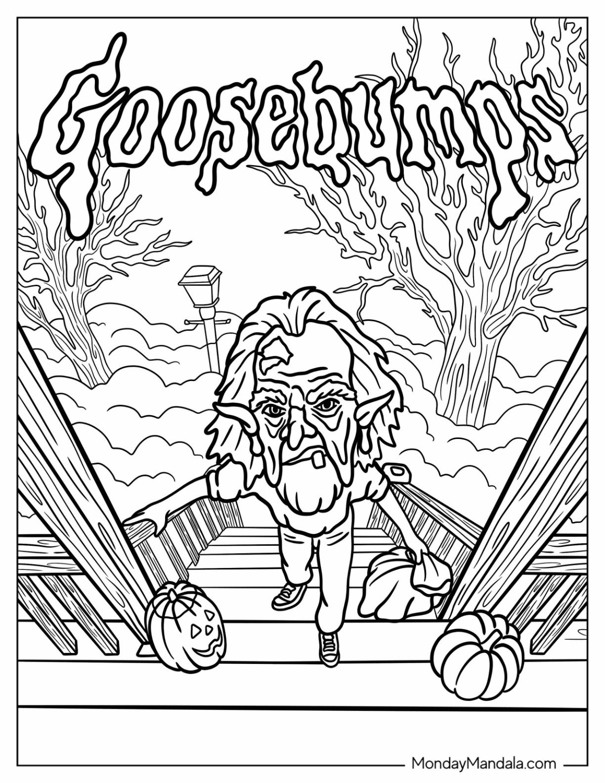 goosebumps pictures to color