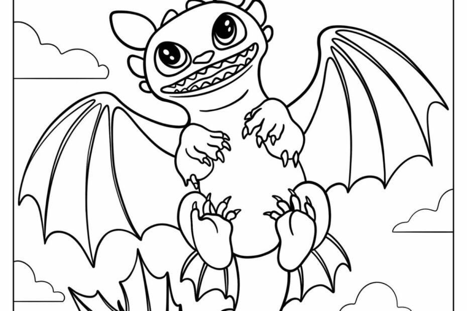 20 How To Train Your Dragon Coloring Pages Free PDFs