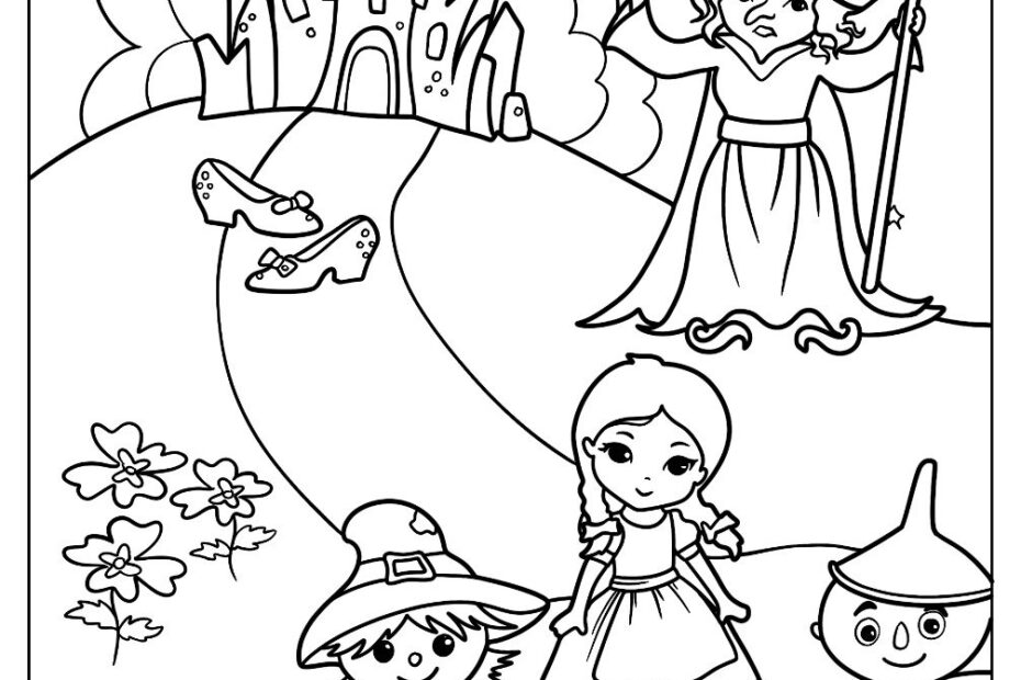 20 Wizard Of Oz Coloring Pages Free PDF Printables