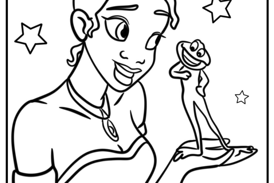 21 New Princess And The Frog Coloring Pages 100 Free To Print