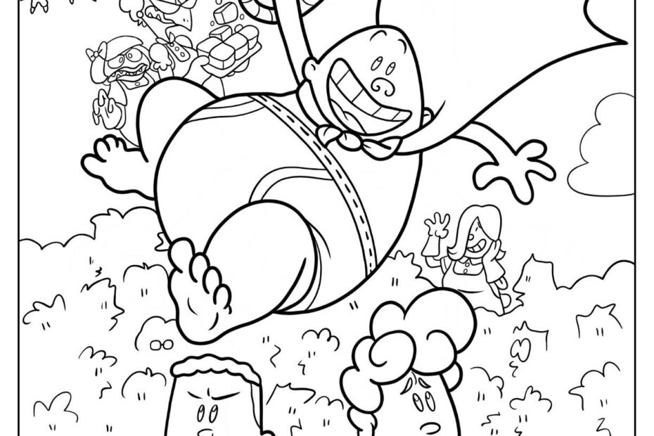 24 Captain Underpants Coloring Pages Free PDF Printables