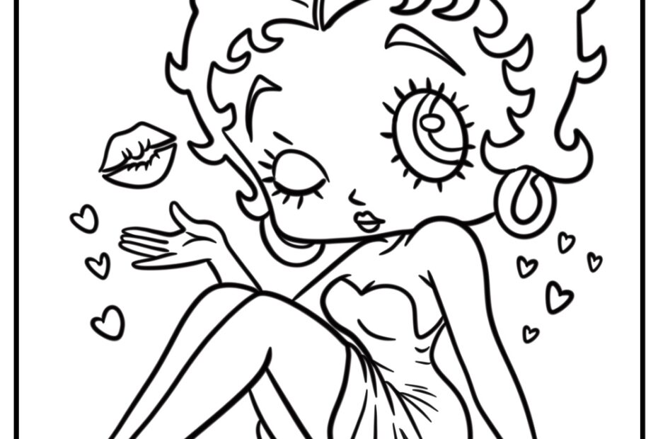 25 Betty Boop Coloring Pages 100 Free To Print