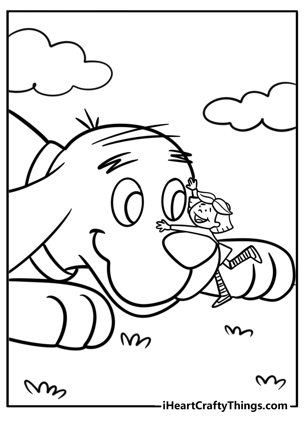 clifford the big red dog color pages