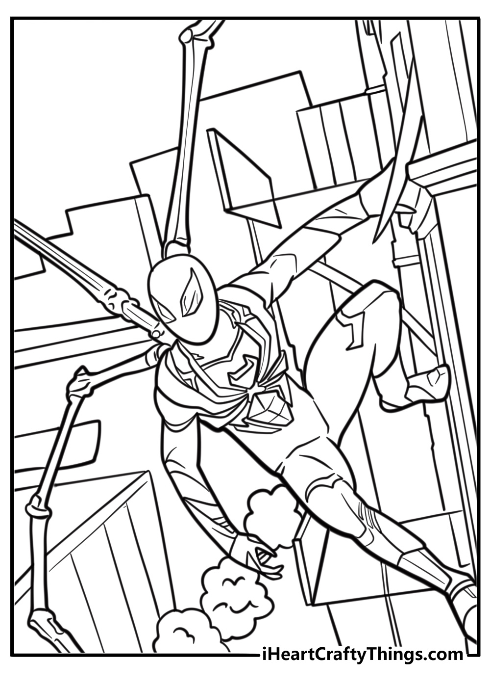 free printable spiderman coloring pages