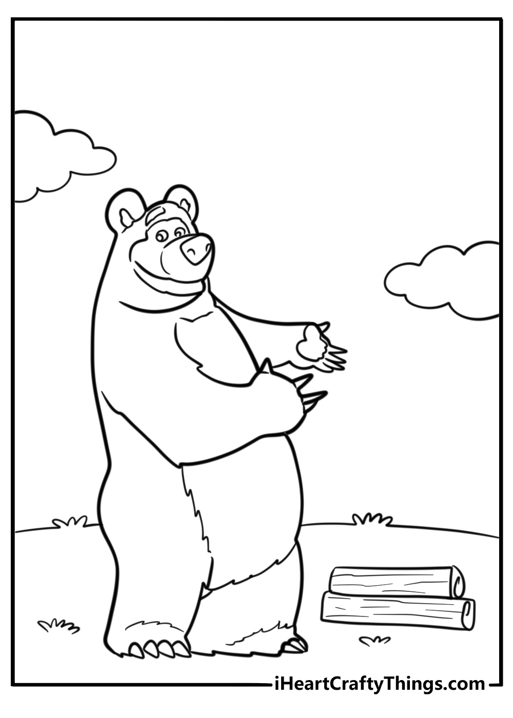 25 Free Masha And The Bear Coloring Pages For Kids