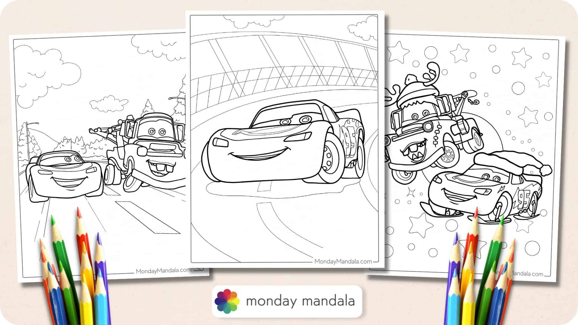 26 Lighting McQueen Coloring Pages Free PDF Printables 