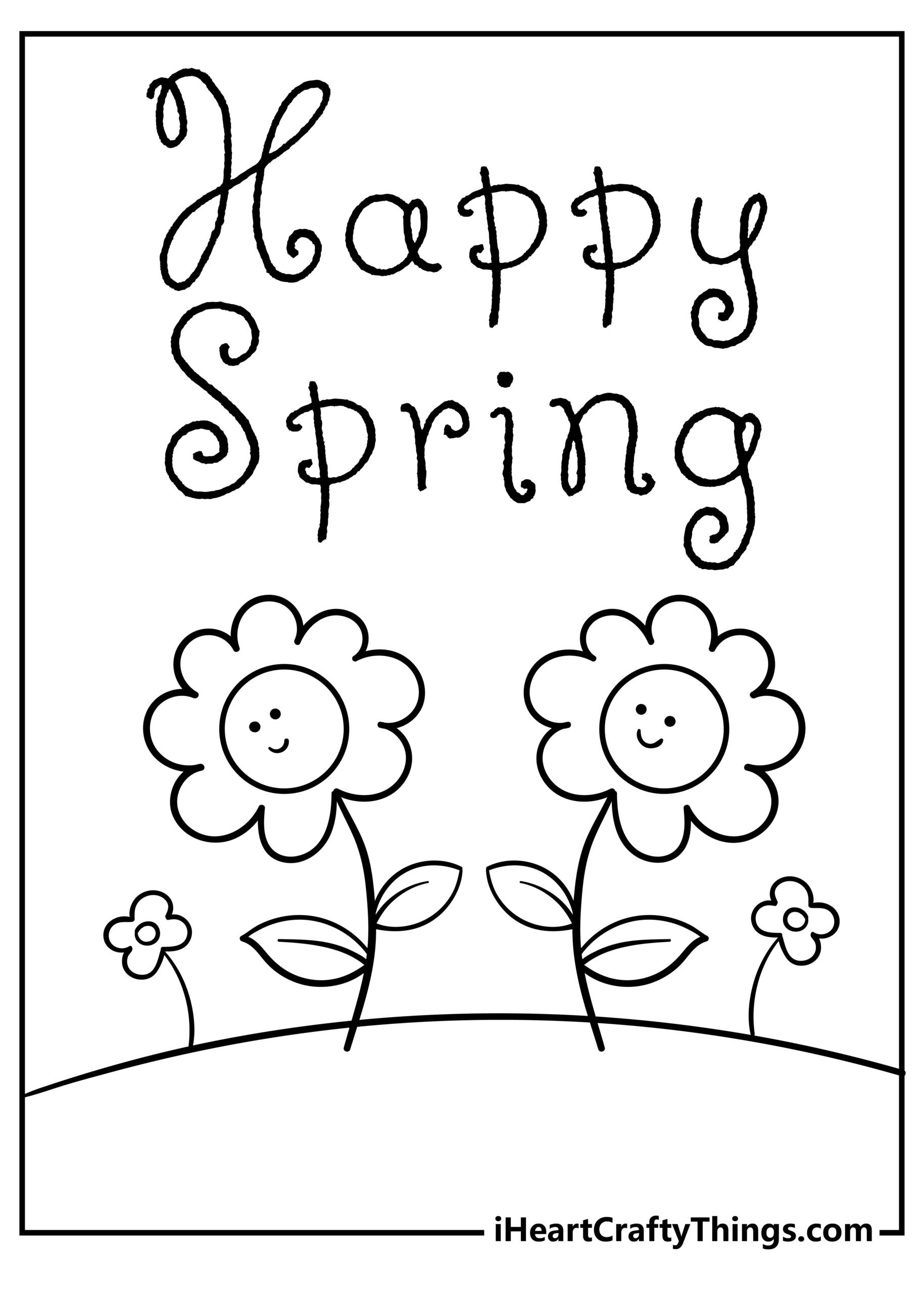 printable spring coloring pages