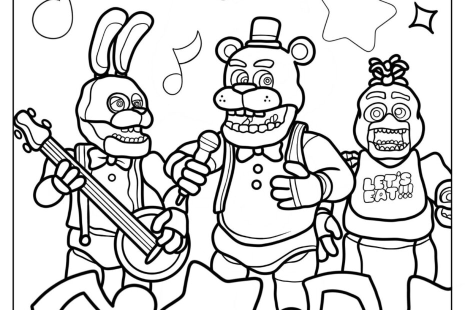 28 Five Nights At Freddie s Coloring Pages Free PDF Printables