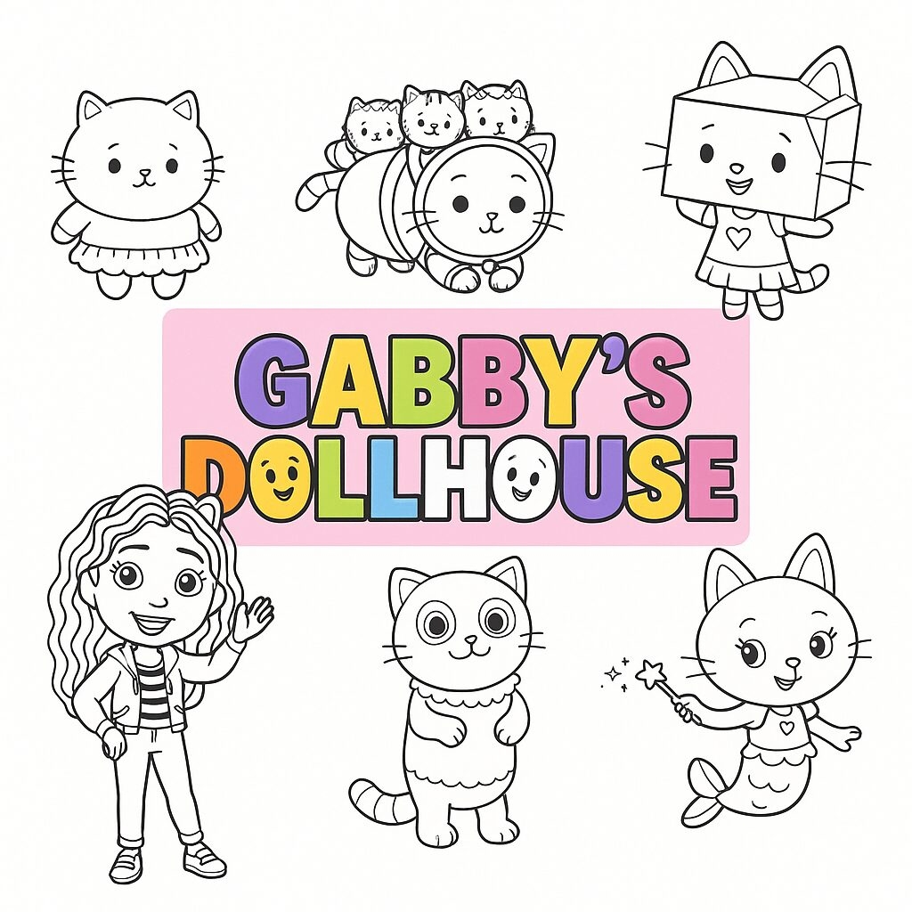 28 Free Gabby Dollhouse Coloring Pages